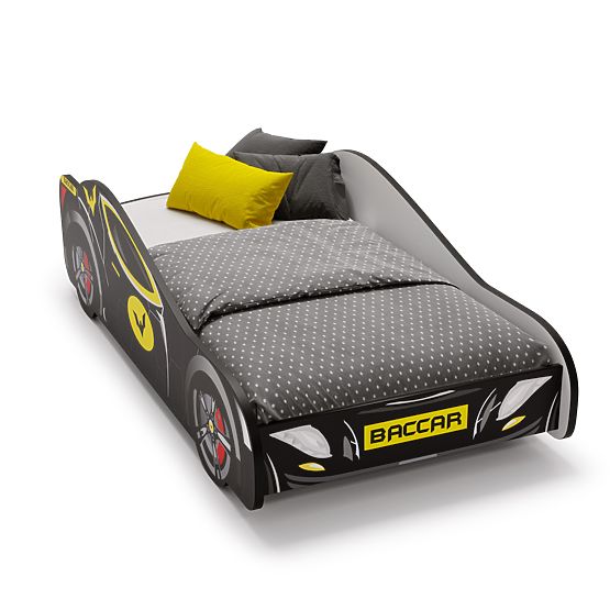 Lit enfant voiture Batcar noir 160x80