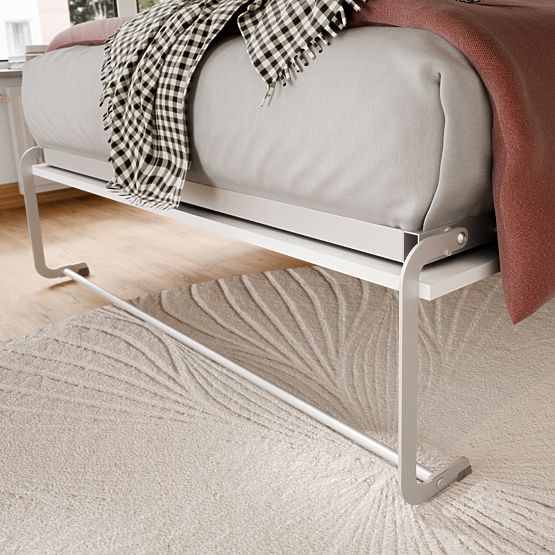 Lit escamotable KOBI VERTO 140x200 Blanc 1 pièce