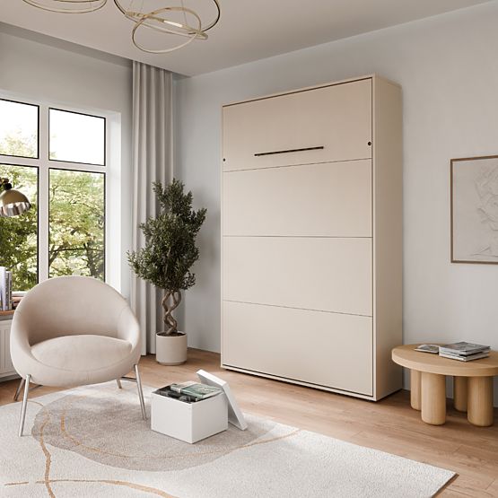 Lit escamotable KOBI VERTO 140x200 Cachemire 1 pièce