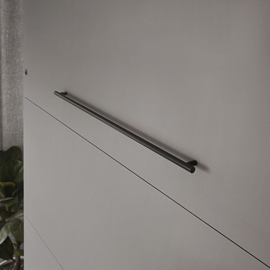 Lit escamotable KOBI VERTO 140x200 Gris 1 pièce