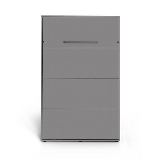 Lit escamotable KOBI VERTO 160x200 Gris 1 pièce
