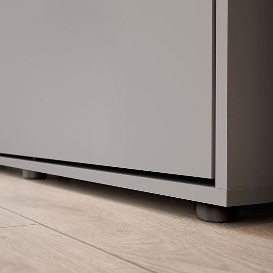 Lit escamotable KOBI VERTO 90x200 Gris 1 pièce