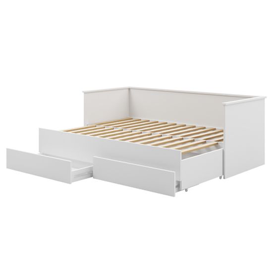 Lit gigogne HELIOS avec deux tiroirs sans matelas 200x80/200x160