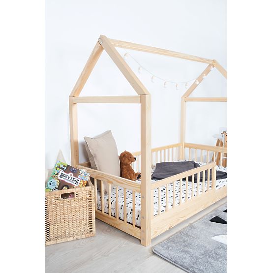 Lit cabane Montessori Elis naturel
