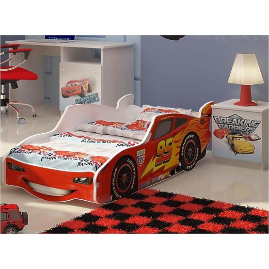 Lit Flash McQueen - blanc