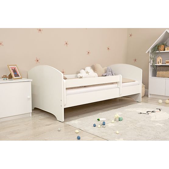 Lit enfant Ourbaby avec barrière - blanc