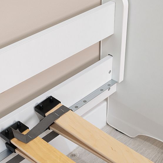 Lit enfant Ourbaby avec barrière - blanc