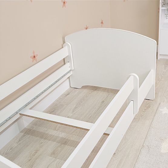 Lit enfant Ourbaby avec barrière - blanc
