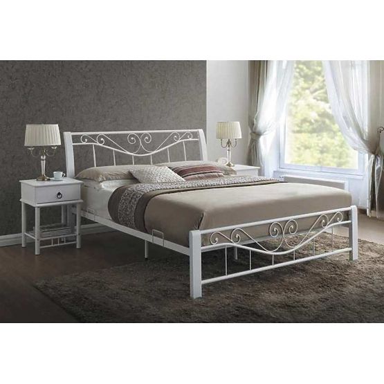 Lit PARME 160x200cm blanc