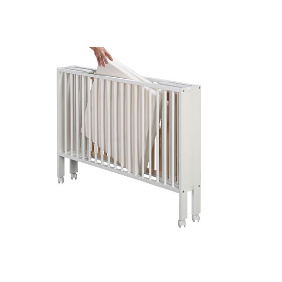 Lit pliant en bois Lola - blanc