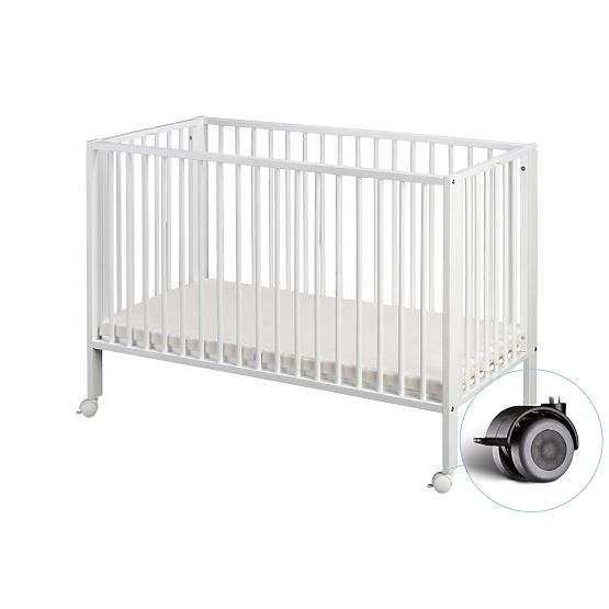 Lit pliant en bois Lola - blanc