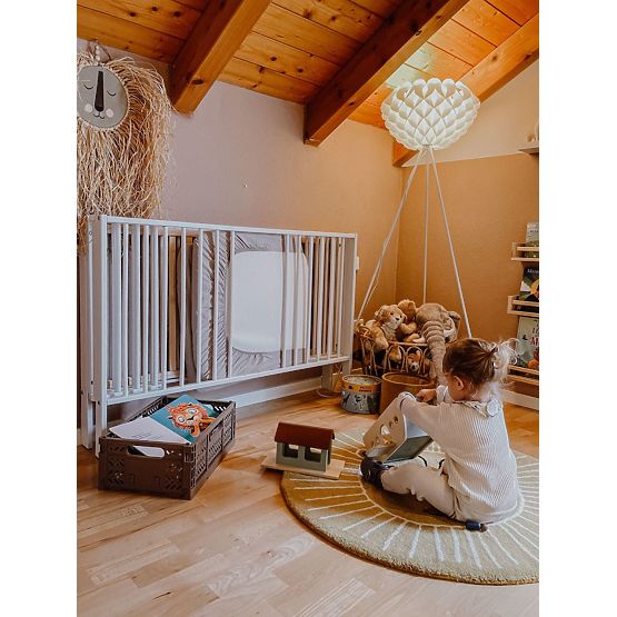 Lit pliant en bois Lola - blanc