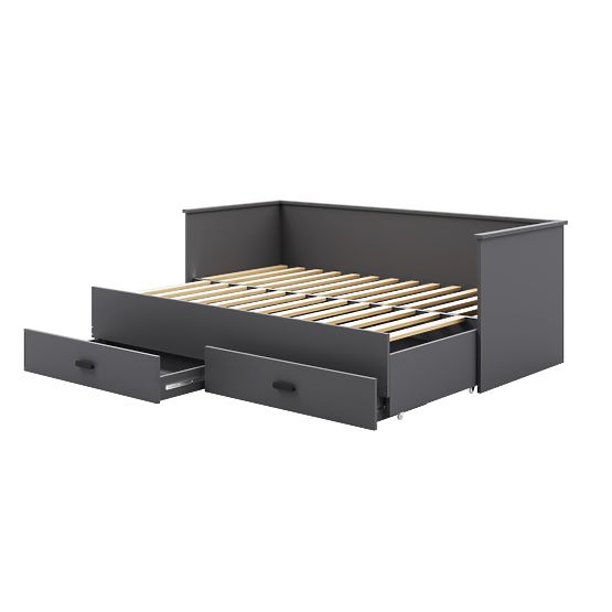 Lit pliant HELIOS 200x80 cm - gris