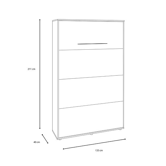 Lit pliant KOBI VERTO 120x200 Chêne Artisan 1 pc
