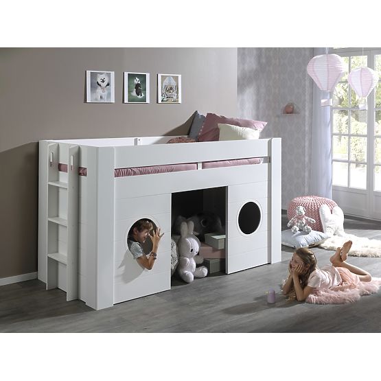 Lit mezzanine en forme de maison Freya