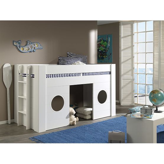 Lit mezzanine en forme de maison Freya