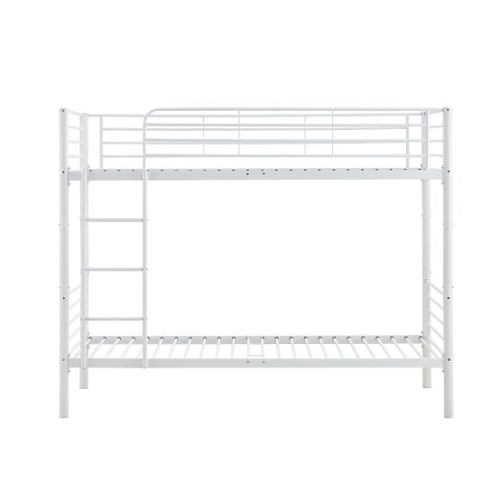 Lit superposé en métal BUNKY 200x90 cm - blanc