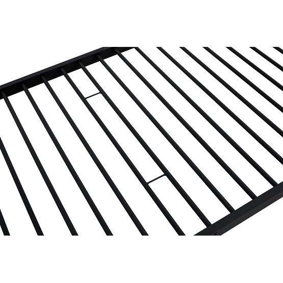 Lit en métal à deux étages BUNKY 200x90 cm - noir
