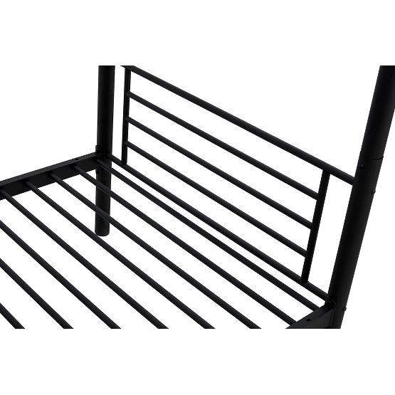 Lit en métal à deux étages BUNKY 200x90 cm - noir