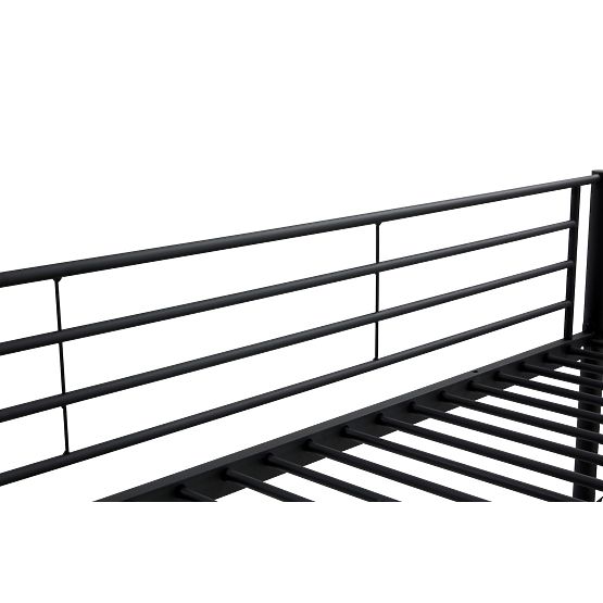 Lit en métal à deux étages BUNKY 200x90 cm - noir