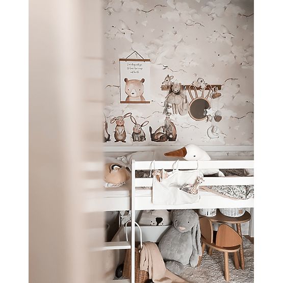 Lit superposé pour enfants Ourbaby Modo - blanc