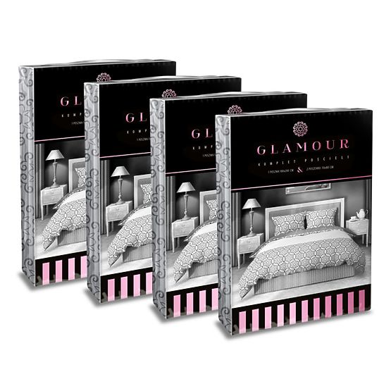 Literie coton Glamour fleurs 140x200cm + 70x90cm