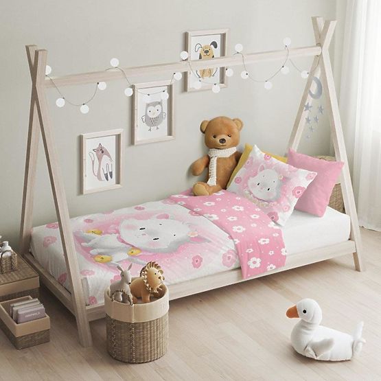 Literie enfant 135x100 cm + 60x40 cm Chaton