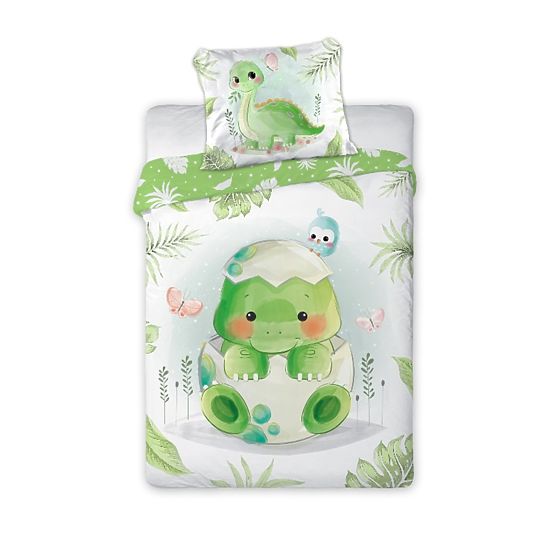 Literie enfant 135x100 + Dinosaure 60x40 cm