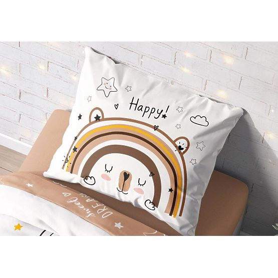 Literie enfant 140x200 cm + Ours en peluche 70x90 cm