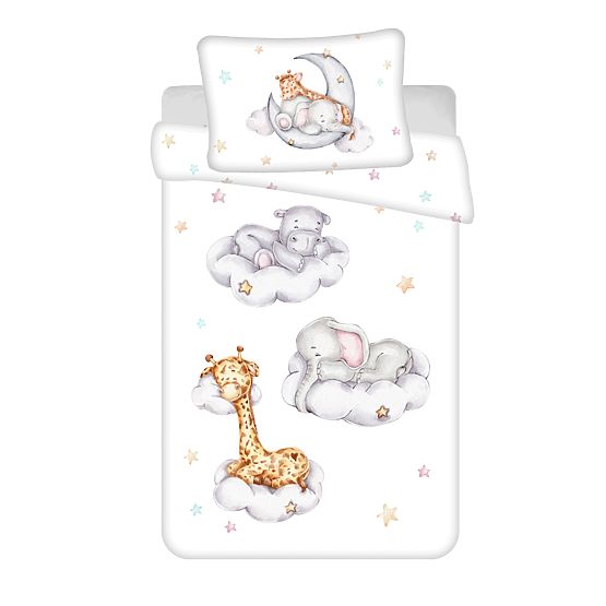 Literie enfant Animaux endormis 100 x 135 cm + 40 x 60 cm