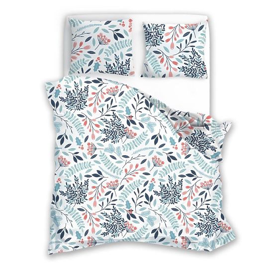 Literie microfibre Jardin 140x200cm + 70x90cm