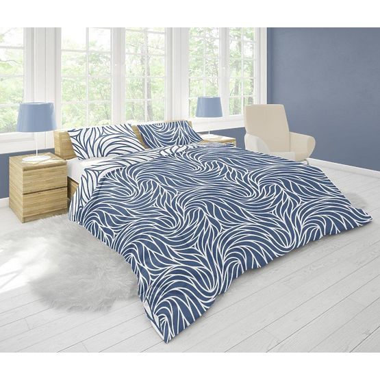 Literie microfibre Vagues 140x200cm + 70x90cm