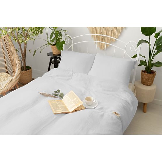 Literie mousseline 140x200 cm + 70x90 cm gris clair