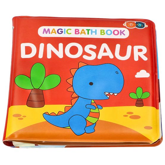Livre de bain magique coloré avec des dinosaures