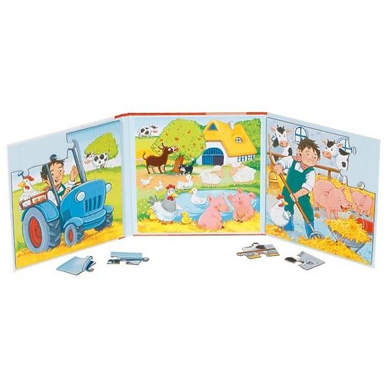 Livre de puzzle magnétique Ferme