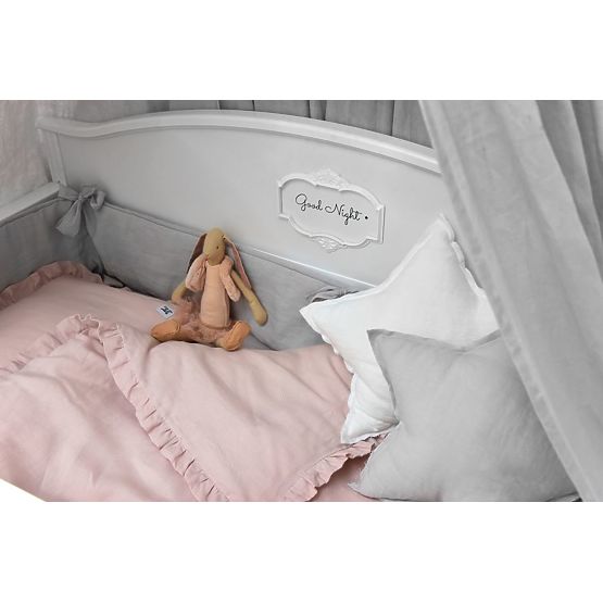 Lněný polštář Hvězda - šedý