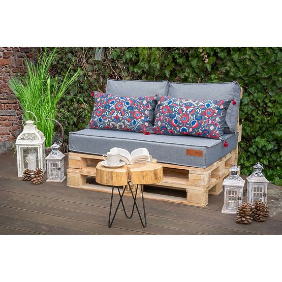 Lot de coussins pour meuble en palette - Gris clair