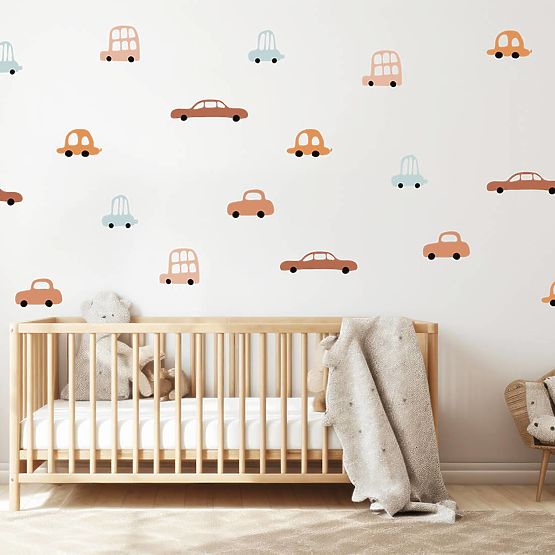 Lot de stickers muraux - Voitures