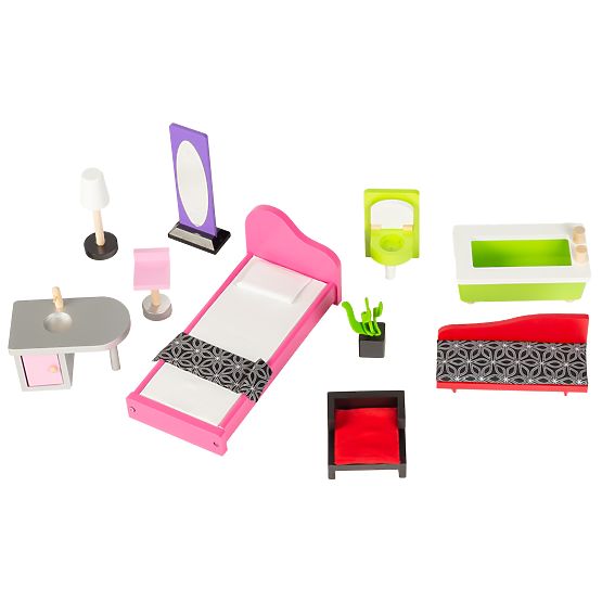 Maison de poupée en bois avec ascenseur Kayla