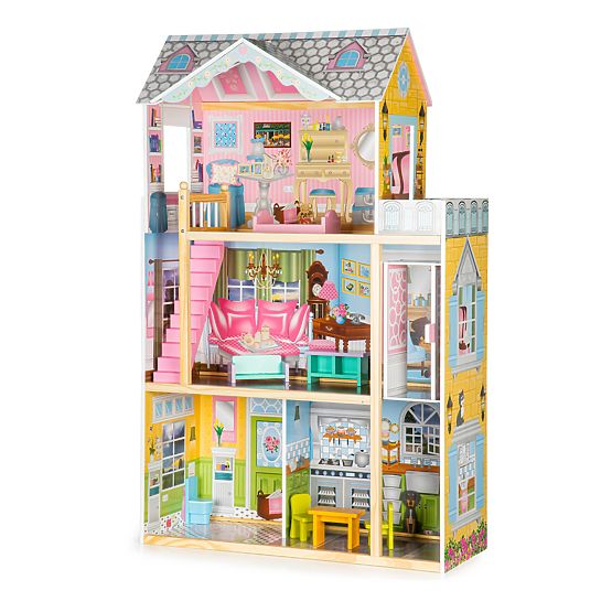 Maison de poupée en bois avec ascenseur Melissa