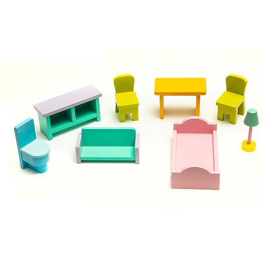 Maison de poupée en bois avec ascenseur Melissa