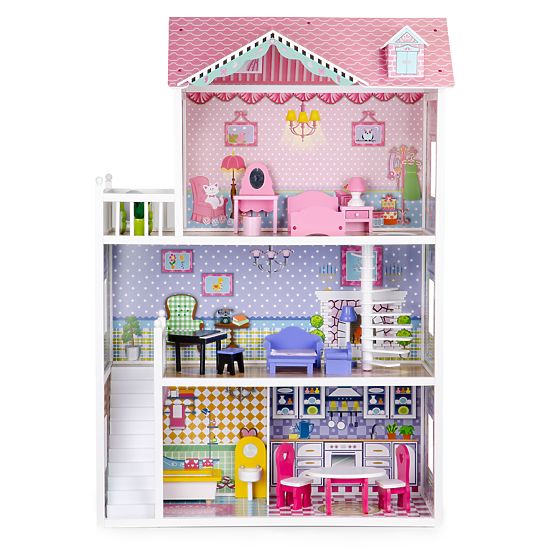 Maison en bois pour poupées Lilly