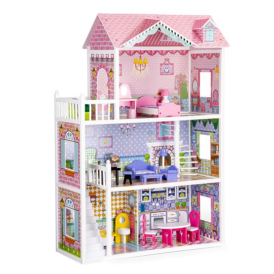 Maison en bois pour poupées Lilly