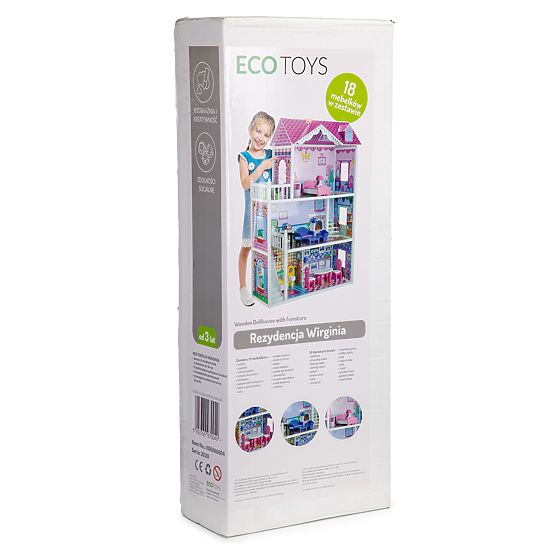 Maison en bois pour poupées Lilly