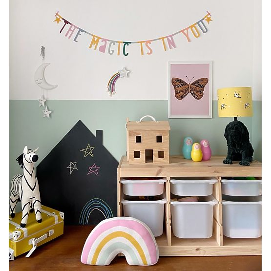 Maison tableau noir avec cheminée 100cm