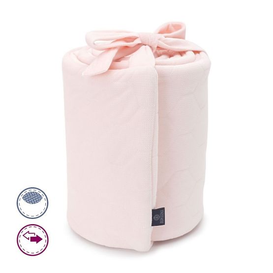 Manteau pour lit de bébé Fleurs de nuit - rose