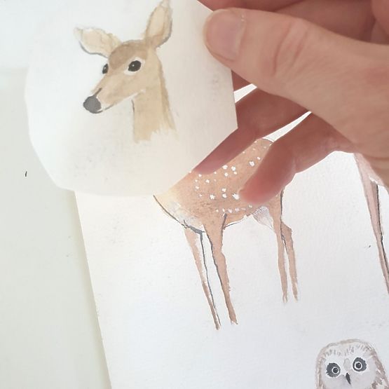 Mantinel to the Crib Life in the woods - vert foncé