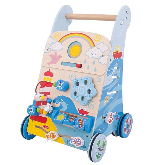 Marcheur actif au motif marin