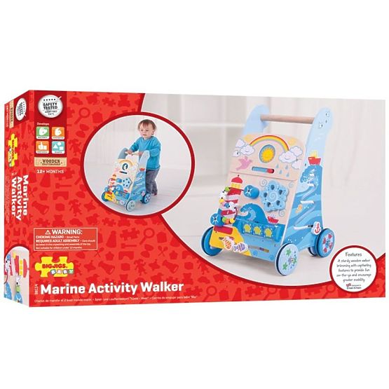 Marcheur actif au motif marin