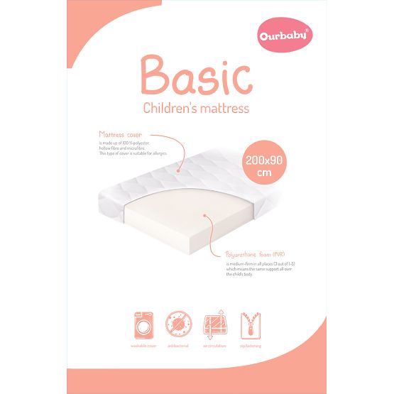 Matelas en mousse Basic - 200x90 cm
